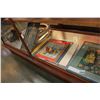 Image 1 : VINTAGE PAPER PRODUCT ART DECO WALL SHELF AND ROTARY PHONE