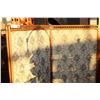 Image 2 : OAK STICK AND BALL OAK FRAMED TAPESTRY DIVIDER SCREEN