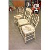 Image 2 : THREE PAINTED DINING CHAIRS