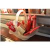 Image 1 : FROSTED BASKET WITH NEW BEAUTY PRODUCTS