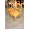 Image 2 : TWO PINE DINING CHAIRS