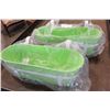 Image 1 : 2 NEW GREEN OVER RAILING PLANT POTS