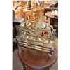 Image 2 : ANTIQUE BRASS LOG HOLDER AND MAGAZINE STAND
