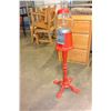 Image 1 : METAL AND GLASS GUMBALL MACHINE AS IS