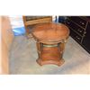Image 2 : ROUND GLASSTOP ENDTABLE