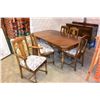 Image 3 : PEPPLAR BROTHERS COMPANY DINING TABLE AND SIX CHAIRS