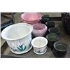 Image 2 : LOT OF ASSORTED PLANT POTS AND VASES