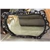 Image 1 : LARGE BLACK EBONIZED WALL MIRROR