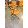 Image 2 : OAK ROLLING OFFICE CHAIR