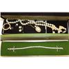 Image 1 : CASE OF ESTATE PEARL JEWELLRY AND TENNIS BRACELET