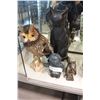 Image 1 : POTTERY CAT AND ESKIMO AND OWL AND SQUIRREL NUTCRACKERS