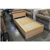 Image 1 : MAPLE SINGLE SIZE BED WITH UNDERBED STORAGE AND MATTRESS
