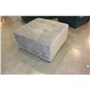 Image 2 : LARGE MODERN GREY FABRIC OTTOMAN