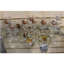 VINTAGE HAND PAINTED GLASSES