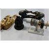 Image 1 : CLOISONNE STYLE ELEPHANTS COLLECTIBLE SHOE STRETCHERS AND BANGLES ON STAND AND HAND RING HOLDER