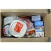 Image 1 : TWO BOXES OF PAPER PLATES AND NAPKINS