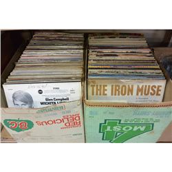 TWO BOXES OF RECORDS