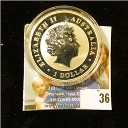ONE OUNCE SILVER KOALA FROM AUSTRALIA DATED 2012