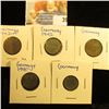 Image 1 : GERMAN 1, 5, AND 10 PFENNIG THIRD REICH COINS WITH SWASTIKAS