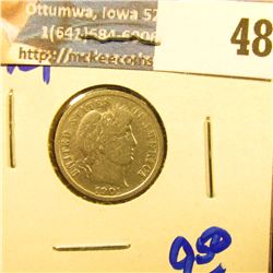 1901 BARBER DIME