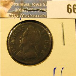 1749 BRITISH FARTHING