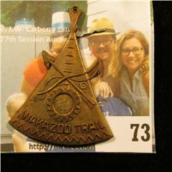 KALAMAZOO TRAIL MEDAL .. FRUIT BELT AREA COUNCIL BOYSCOUTS OF AMERICA KALAMAZOO, MICHIGAN