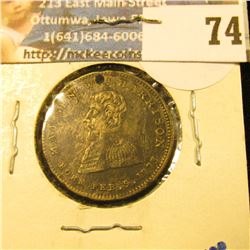WILLIAM HENRY HARRISON POLITICAL CAMPAIGN TOKEN