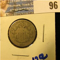 1869 SHIELD NICKEL