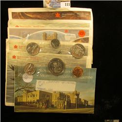 CANADIAN MINT SETS DATED 1985, 1987, 1982, 1989, 1990, AND 1974