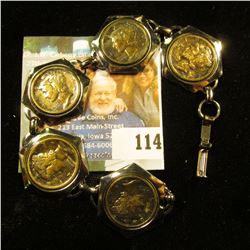 BRACELET WITH 5 SILVER MERCURY DIMES