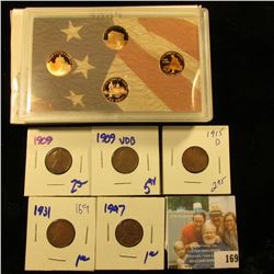 2009 PROOF LINCOLN PENNIES.  THERE ARE 4 PROOFS IN THIS SET.  ONE FOR EACH PENNY MINTED THAT YEAR.  