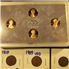 Image 3 : 2009 PROOF LINCOLN PENNIES.  THERE ARE 4 PROOFS IN THIS SET.  ONE FOR EACH PENNY MINTED THAT YEAR.  