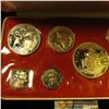Image 2 : COMMONWEALTH OF THE BAHAMAS 1973 SILVER PROOF SET.  THE SET INCLUDES A STERLING SILVER FIVE DOLLAR C