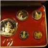 Image 3 : COMMONWEALTH OF THE BAHAMAS 1973 SILVER PROOF SET.  THE SET INCLUDES A STERLING SILVER FIVE DOLLAR C