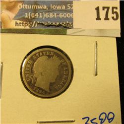 SEMI KEY DATE 1894 BARBER DIME
