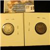 Image 2 : 1888 AND 1890-H CANADIAN SILVER 5 CENT PIECES