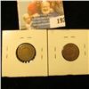 Image 2 : 1859 AND 1864 CN INDIAN HEAD PENNIES