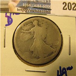 KEY DATE 1916-D WALKING LIBERTY HALF DOLLAR