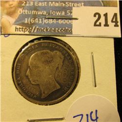 1840 BRITISH SILVER ONE SHILLING