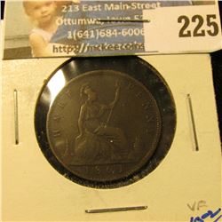 1861 BRITISH HALF PENNY