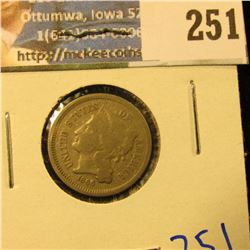 1866 THREE CENT NICKEL