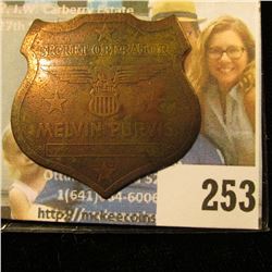 MELVIN PURVIS JUNIOR GMAN BADGE