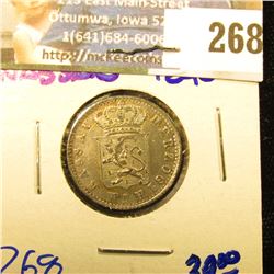 GERMAN STATES NASSAU SILVER 6 KREUTZER COIN