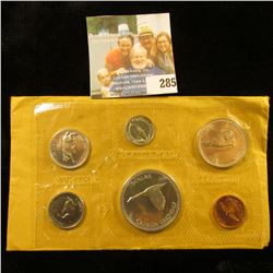 1967 CANADIAN MINT SET.  THE DOLLAR, HALF DOLLAR, QUARTER, AND DIME ARE ALL SILVER