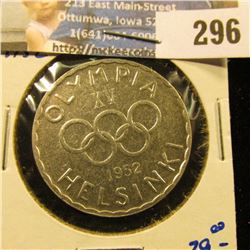 FINLAND 1952 SILVER 500 MARKAA MINTED FOR THE OLYMPIC GAMES
