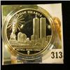 Image 2 : 2007 Cook Islands One Dollar "Freedom Tower/We Will Never Forget", 39mm Proof, encapsulated.