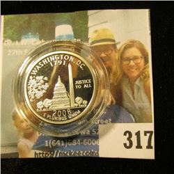 1791 2008 Washington, D.C. "Peace To All", "50 United States One Nation Liberty 51st State Proof", s