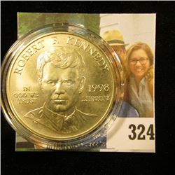 1998 S United States of America Justice Gem BU Silver depicting "Robert F. Kennedy", encapsulated.