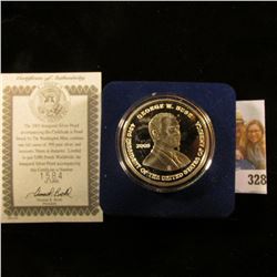 2005 "Inaugural Silver Proof…Struck by The Washington Mint, contains one full ounce of .999 pure sil