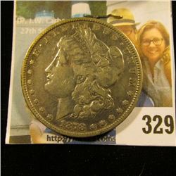 1878 P U.S. Morgan Silver Dollar, Fine.
